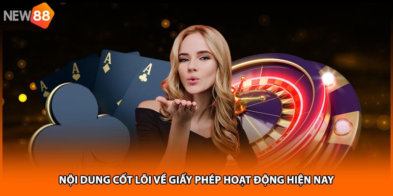 Nội dung cốt lõi về giấy phép hoạt động hiện nay