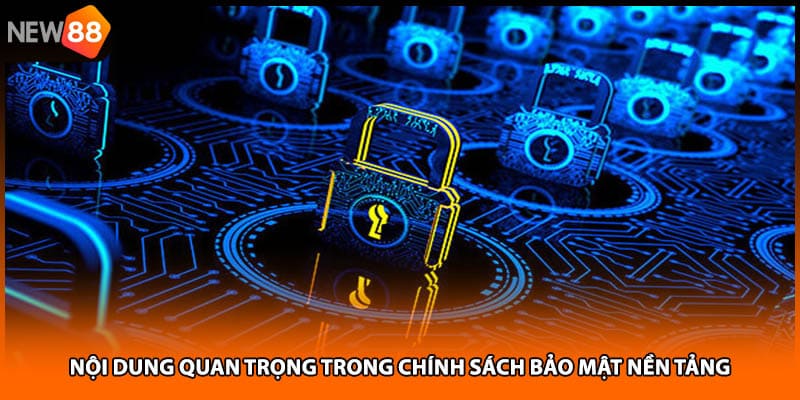 Nội dung quan trọng trong chính sách bảo mật nền tảng